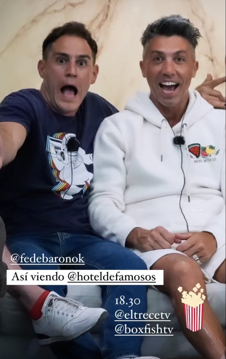 EMILIANORELLA's tweet photo. Así viendo @hoteldefamosos #ElHotelDeLosFamosos
18.30 @eltreceoficial
#fedebaron https://t.co/BBcNVRMp9P