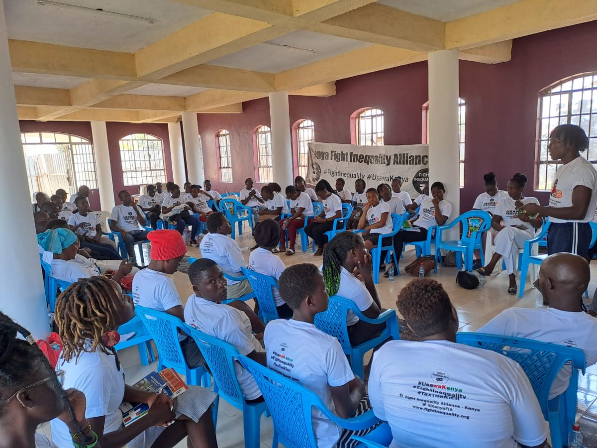 We attended the Campaign against Austerity at Obunga held by FIA. The aim of the community dialogue is to highlight the inequalities in the society, effects of austerity measures by the IMF and to collect views from the community.
#FightInequality #UsawaKenya