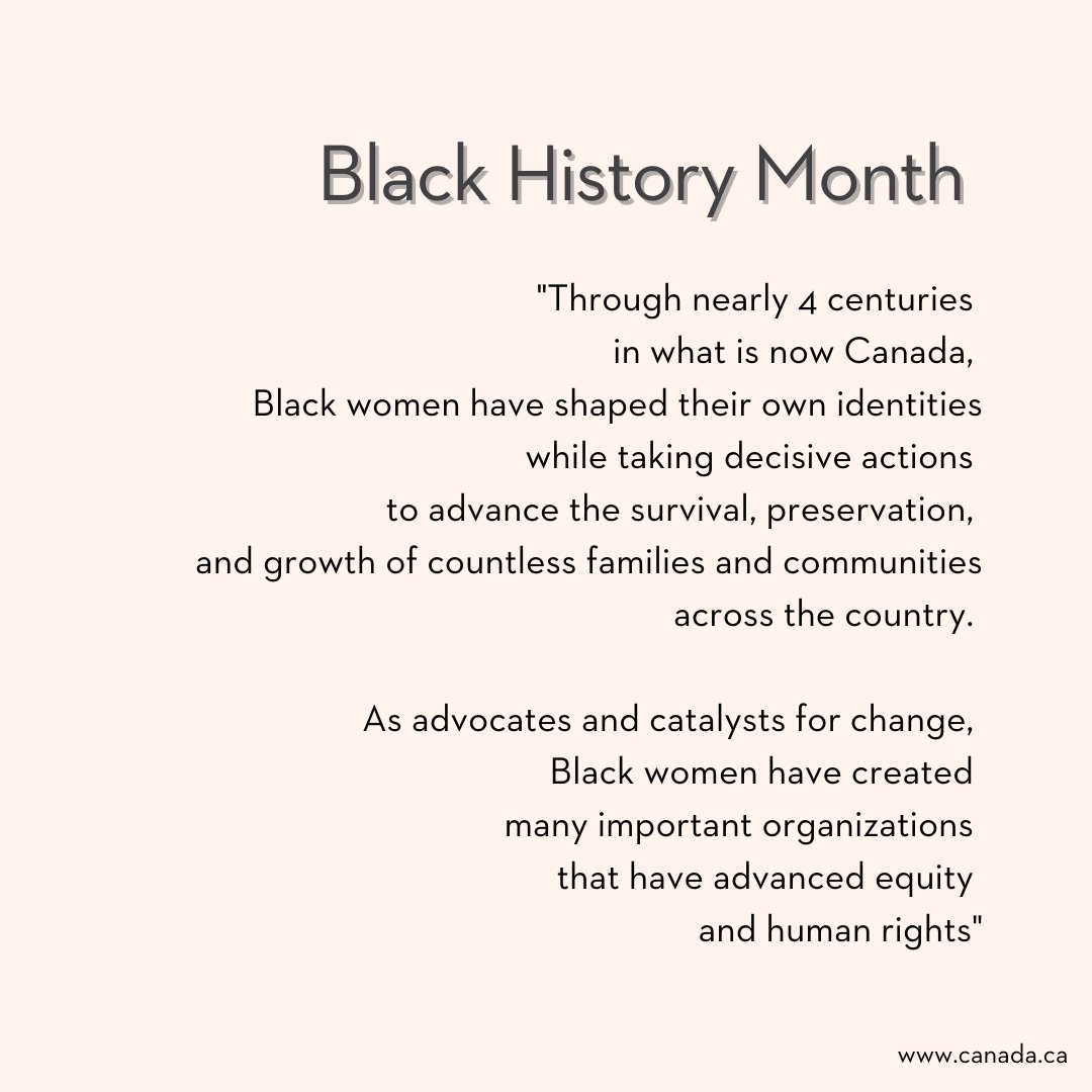 Today, we honour the legacy of Black Canadians and will be highlighting the work of Black women, youth and gender-diverse people, as well as the vital projects of our partners and community grantees throughout this month.
#BlackHistoryMonth