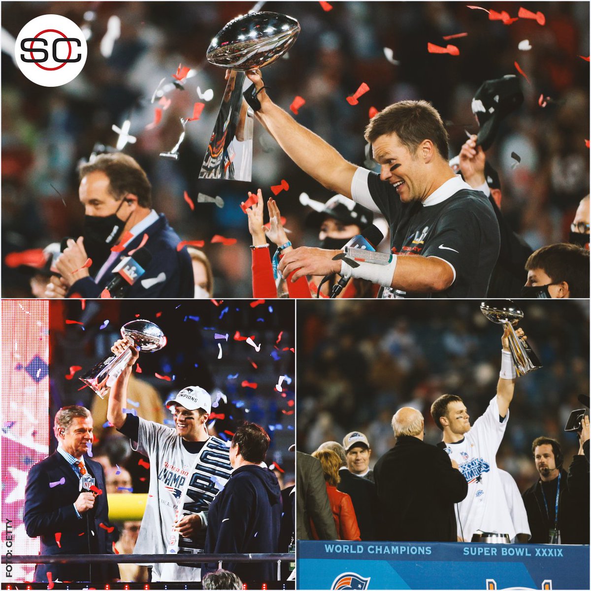 SportsCenter_nt's tweet photo. ¡Hasta siempre, TOM BRADY! 🥹👋

😎 ÚNICO jugador en la historia de la NFL en ganar un título en TRES décadas distintas.

💍7 anillos 
🤩5 MVP de SB
🌟 3 MVPs
✅ Más victorias en la NFL
💪 Más yardas aéreas
🏈 Más pases de TD
🔥 Playoffs en 20 de 21 temporadas como titular https://t.co/jT34SkfY6G