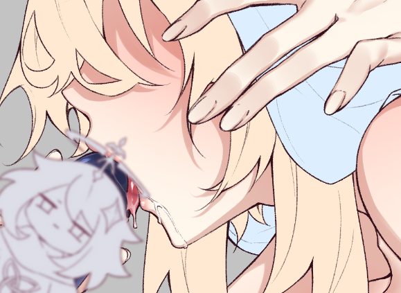 蛍|ほたる(原神) ,パイモン(原神) 「I only post wips of things I'll never fi」|yuzu✨Sakuracon 2718のイラスト
