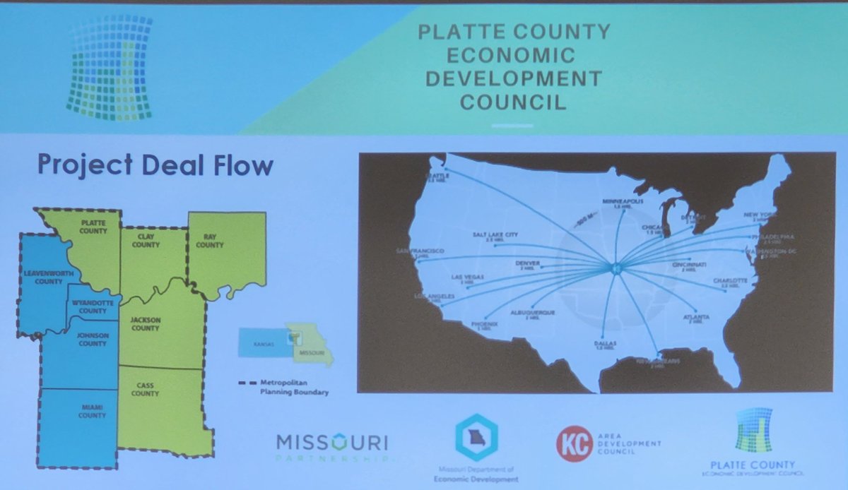 Great information shared by Tina Chace with the <a href="/PlatteEDC/">Platte County EDC</a>. Learning about partners who are helping make our community a better place. Thanks @Edlinnebur for coordinating a great board meeting for <a href="/ParkvilleEDC/">Parkville EDC</a>
<a href="/thekccurrent/">KC Current</a> <a href="/Creekside/">Creekside</a> @CreeksideBase  <a href="/PlatteCountyMO/">Platte County, MO</a>