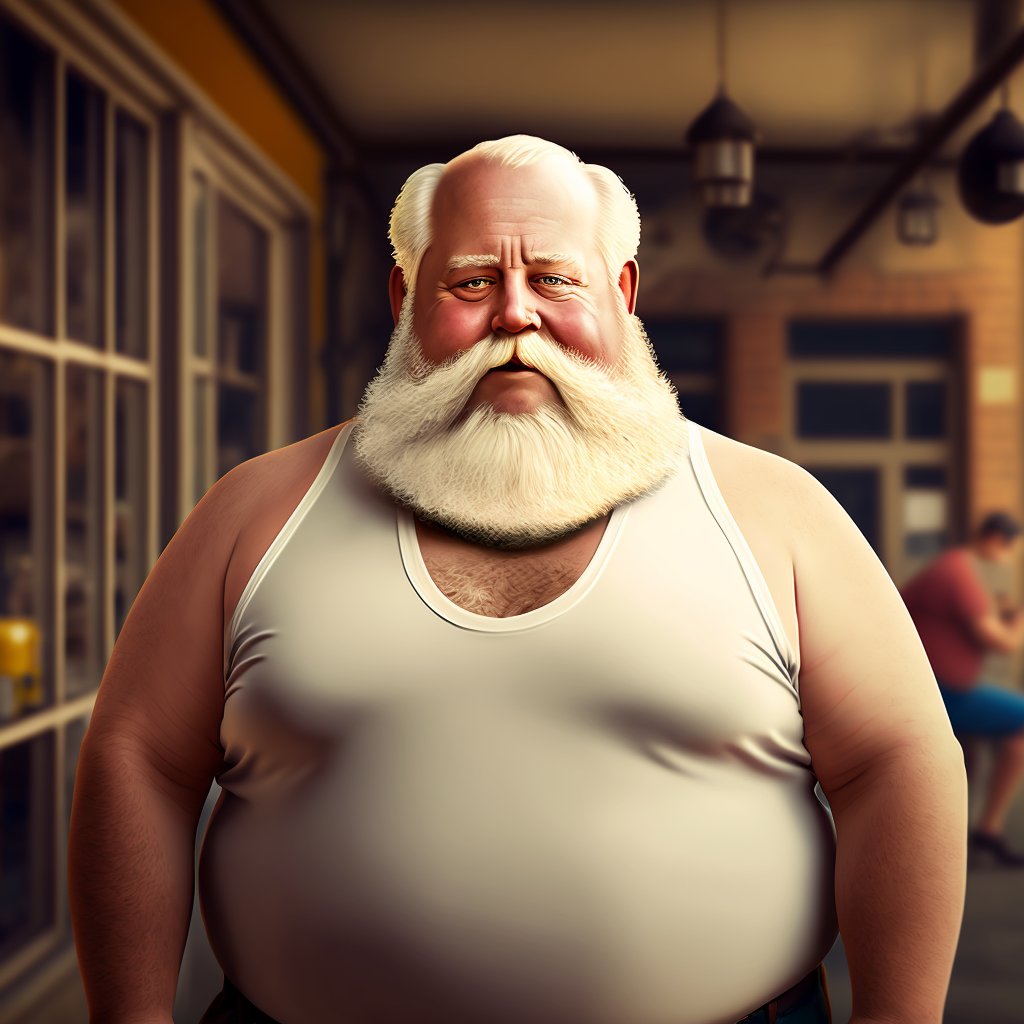 Tank top Grandpa made with MidJourney #MidJourney #midjourneyAI # ...