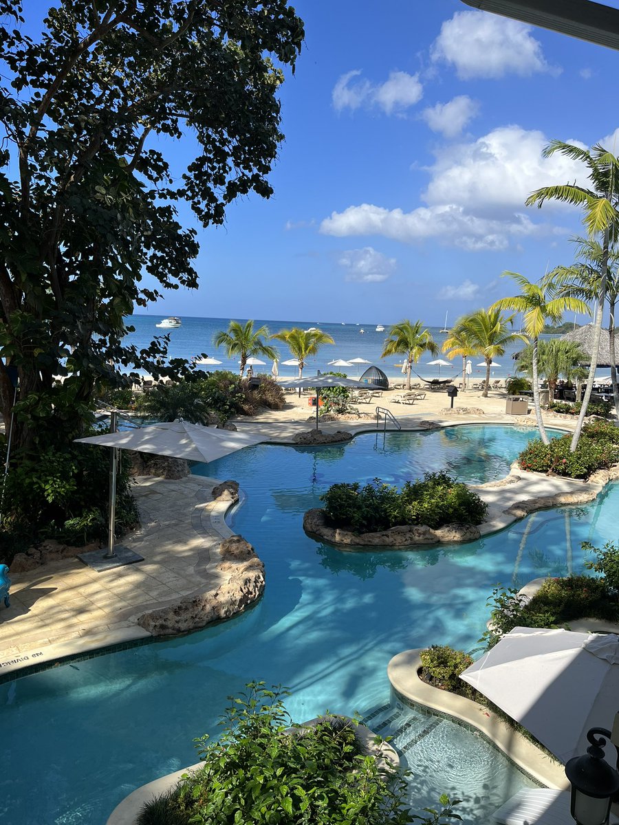 HailleyAndAj on Twitter: "Not a bad view to wake up to @SandalsResorts"