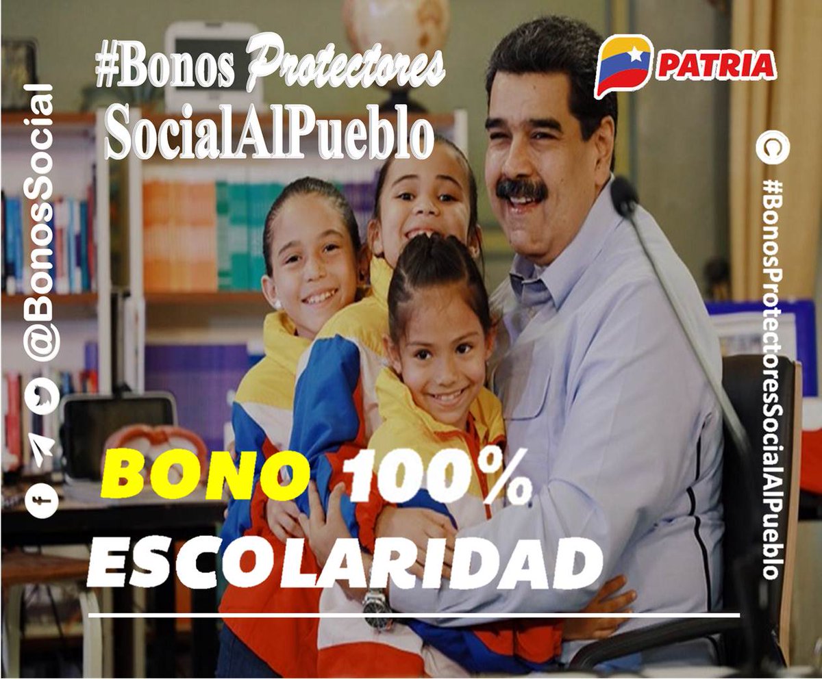 BonosSocial's tweet photo. 🚨 #ÚLTIMAHORA: Inicia el pago del Bono 💯% #Escolaridad (febrero 2023) a través del Sistema @CarnetDLaPatria enviado por nuestro Pdte. @NicolasMaduro.

✅ Monto en Bs. 66,00

@BonosSocial 
#ElPuebloSufreLasSanciones https://t.co/yGK5IiU5UC