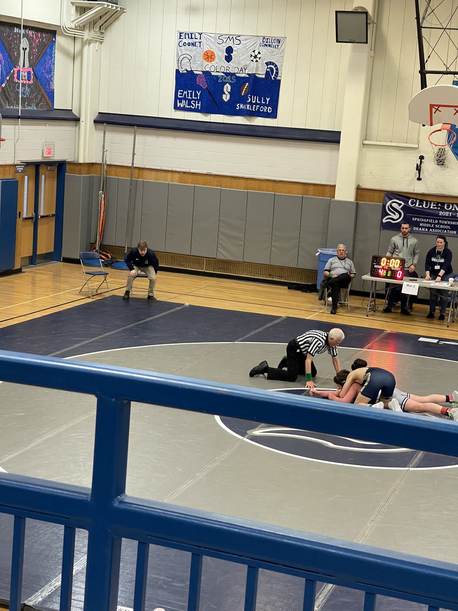 Congrats to the MA Wrestling team!! The team placed 3rd overall at Springfield Township Middle School on Saturday. 

The team finished with 10 medalists and 2 champions (Max Berman and Ethan Pachman). Max also won the Outstanding Wrestler award for his performance. Go Lions!!