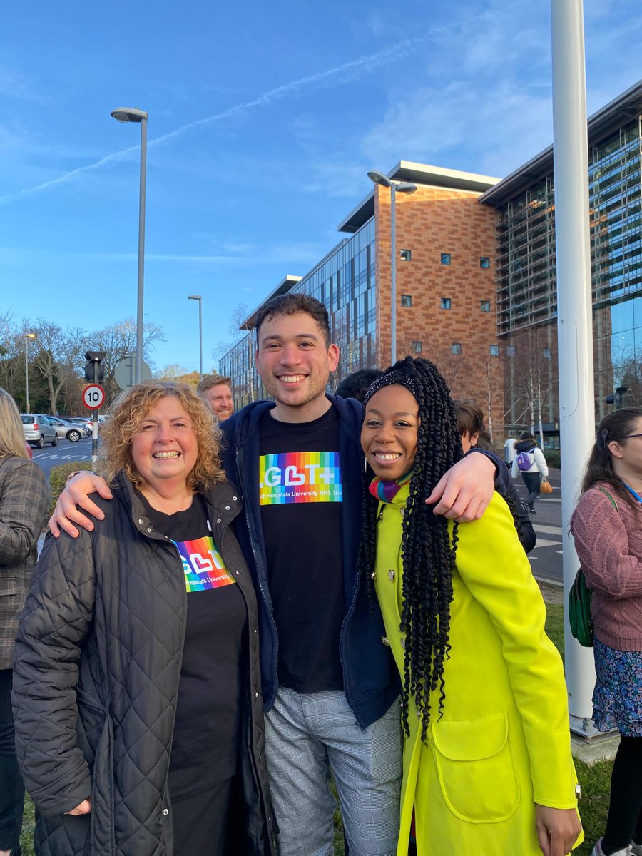 Portsmouth Hospitals University NHST (@phu_nhs) on Twitter photo This morning our staff joined volunteers and the public to raise the Pride Flag at Queen Alexandra Hospital today to mark #PrideHistoryMonth
#ProudToBePHU <a href="/PHU_EDI/">IWT & PHU EDI</a> This morning our staff joined volunteers and the public to raise the Pride Flag at Queen Alexandra Hospital today to mark #PrideHistoryMonth
#ProudToBePHU <a href="/PHU_EDI/">IWT & PHU EDI</a>
