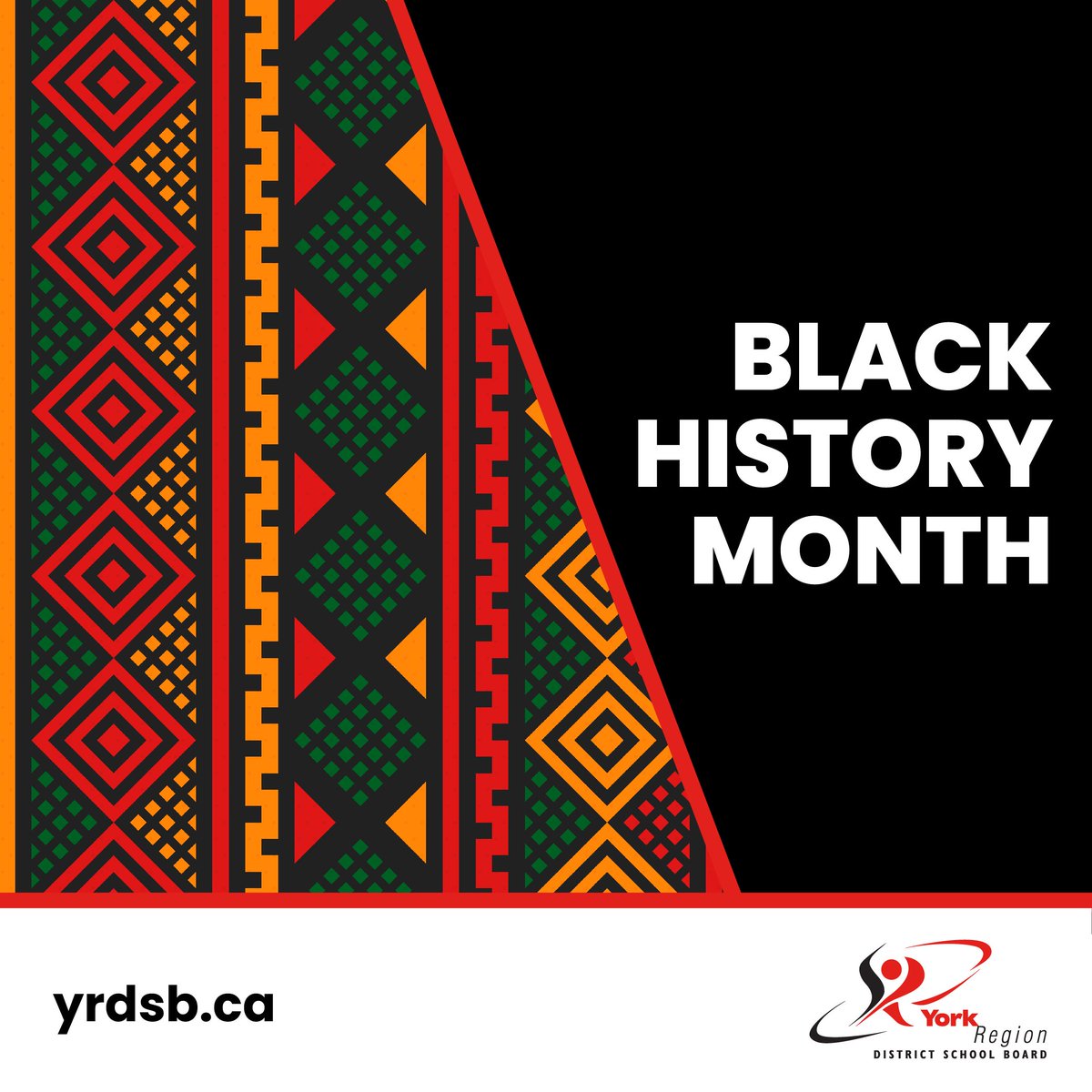 York Region DSB (@yrdsb) on Twitter photo Today marks the beginning of #BlackHistoryMonth!
Throughout February, YRDSB will be celebrating the contributions that Black Canadians have made to Ontario's economic, social, political and cultural fabric.
Stay tuned to learn more about our celebration of #BlackExcellence. Today marks the beginning of #BlackHistoryMonth!
Throughout February, YRDSB will be celebrating the contributions that Black Canadians have made to Ontario's economic, social, political and cultural fabric.
Stay tuned to learn more about our celebration of #BlackExcellence.