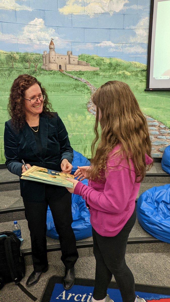Author Kate Hannigan made a special visit to Fairview yesterday. A few kids received a signed book that hasn't even hit shelves yet. Talk about a GREAT Tuesday! Our students are so lucky to have this opportunity.

Thank you Kate Hannigan for visiting Fairview!