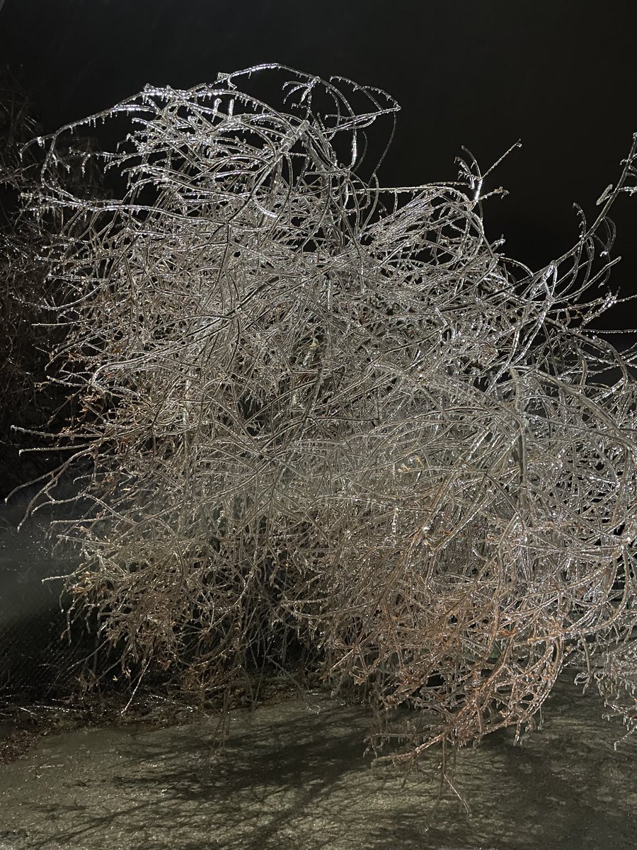 austinenergy's tweet photo. (9 a.m.) These weather-related outages are widespread. Ice is bringing down power lines and tree limbs. Crews are facing icy roads &amp; frozen equipment making it difficult to provide estimated restoration times. It’s possible some customers may be without power for 12-24 hours. https://t.co/Sqjy1jZaNp