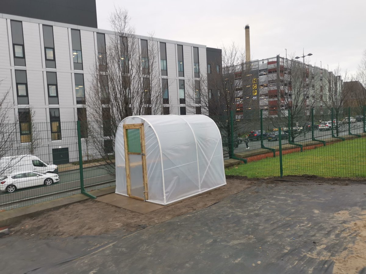 myKFCA's tweet photo. Made up with our @FirstTunnels poly tunnel in our community garden.  This is going to be so amazing for our @LpoolCityRegion &amp; @CF_Merseyside funded #KennyFields young growers project.  Thanks for the bonus books too 👏 #GreenLCR @goodfoodlpool https://t.co/N4PLVrKpwz