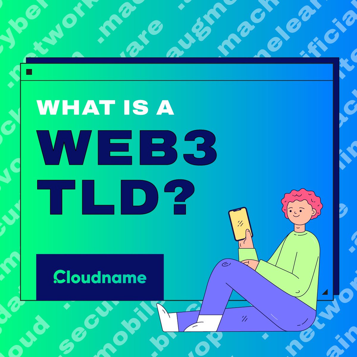 🎓What is a Web3 TLD?

#Web3 TLDs (Top Level Domains) are the next level up from the root zone in the DNS, designed to work with decentralized technologies, such as #Blockchain &amp; #IPFS

🔥 Get ready to acquire the best customized #TLDs, yours forever!

➡️ wp.cloudname.com/cname-campaign/