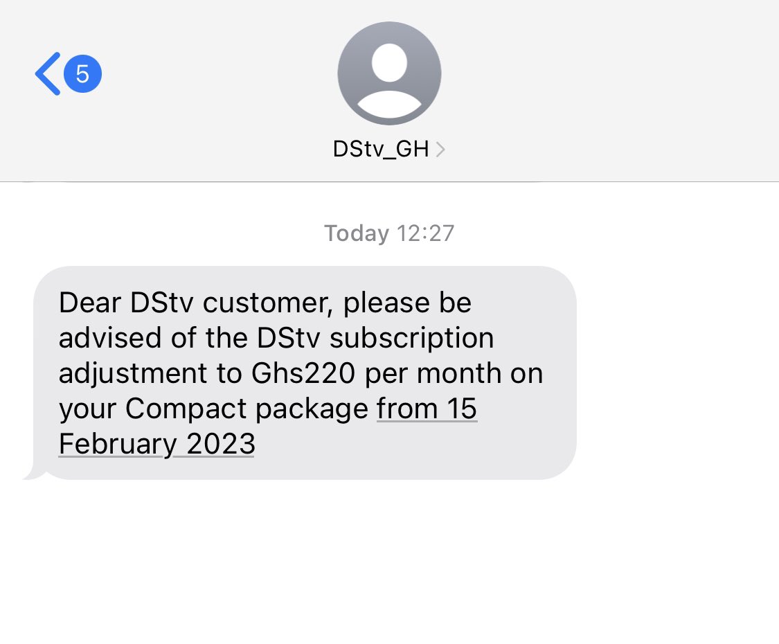 Can <a href="/DStv_Ghana/">DStv Ghana</a> explain to us how the package moved from ghc75 to ghc185 to ghc220 just within months? 

Take live sports events out, and your contents are bogus; why do you charge so much for such a mediocre service? Unacceptable!