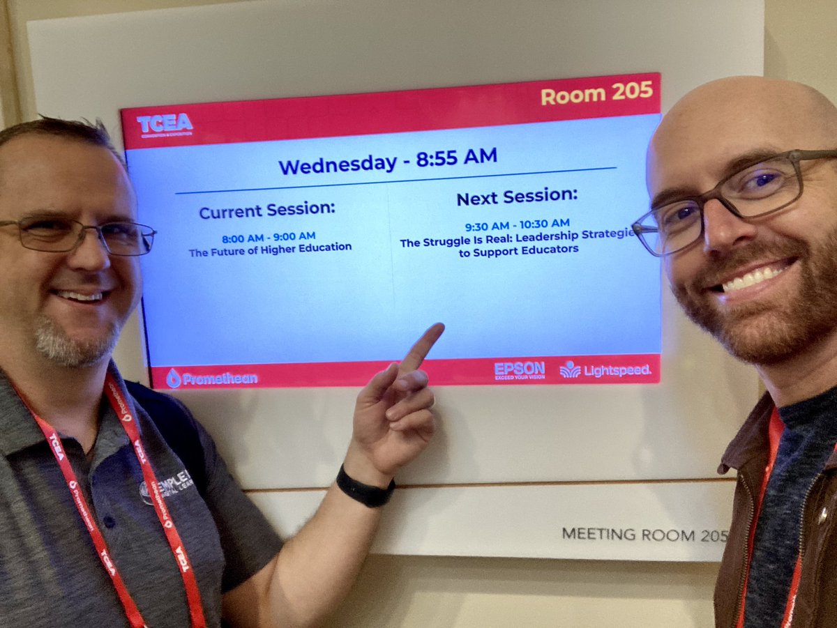 Come see us at 9:30, Rm 205 to share strategies to support our greatest champions - teachers!

#tcea #TCEA23 @DigitalTISD