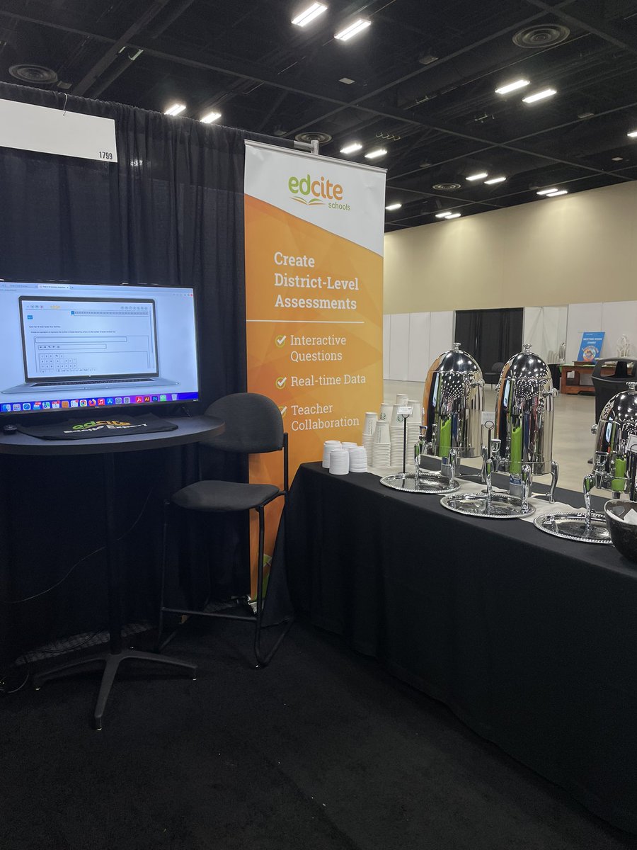 JuliaSween's tweet photo. Good Morning #TCEA23! Come check out @EdciteTeam at Booth 1799 to learn about STAAR-aligned assessments and actionable data. Oh, and did I mention the coffee? 😎 https://t.co/PcEseC7YYF