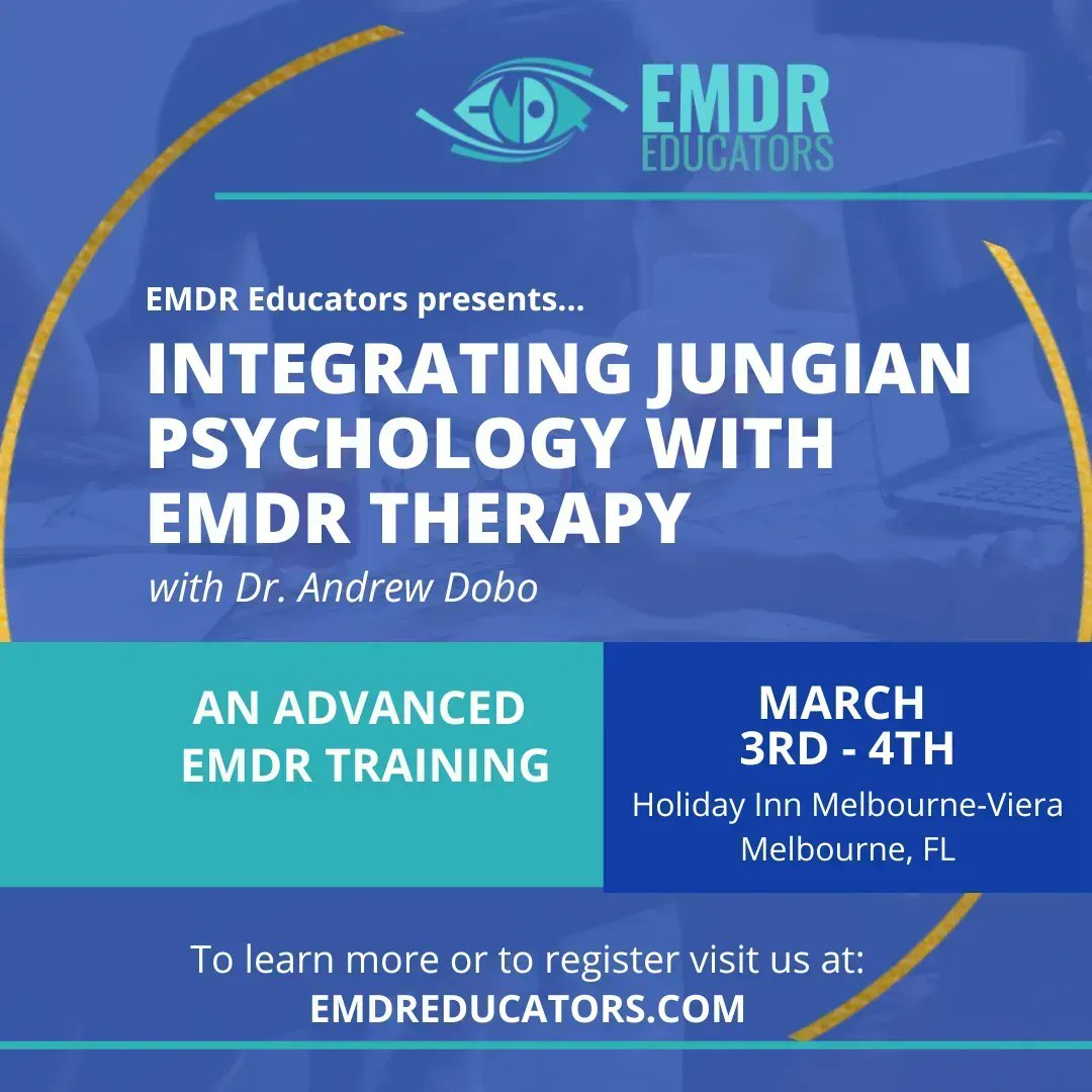 emdr_educators's tweet image. Are you an EMDR therapist? Level up your skill with this unique exploration. Learn how Jungian psychology integrates with EMDR. CEs available. Visit 
emdreducators.com for more details.

#emdrtraining #emdrtherapist #emdrtherapy #jung