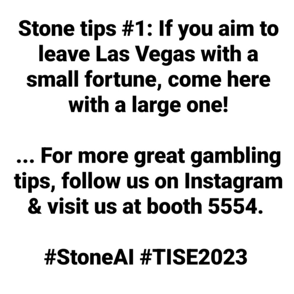 #StoneAI #TISE2023