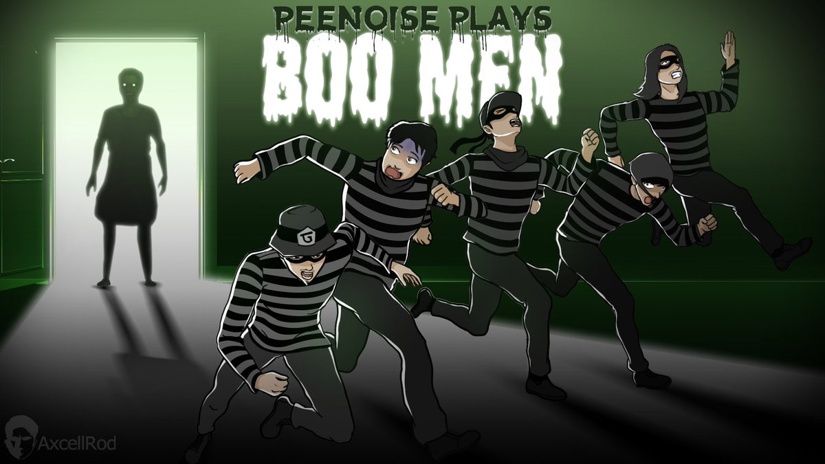 AxcellRod's tweet photo. I'm back after a long lasting Art Block! 🤘

Peenoise Plays Boo Men | Fan Art
@GLOCOgaming 
@RealTriNhil 
@JAWNILLA 
@iKeN1337 
@ThisIsChris09 

#artshare #art #FANART #peenoise #gloco #digitalart #ArtistOnTwitter #illustration https://t.co/VqIpc8DcCH
