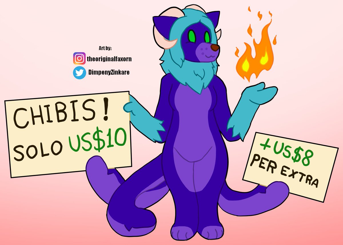 I have now also opened comissions for chibi as well! Feel free to DM me for more details :D

#furry #furryart #furryartist #digitalfurryartist #digitalfurryart #digitalart #chibi #comissionsopen #chibicomissions #chibicomisisonsopen #furrycomissions #cute #cutechibi #cutefurry