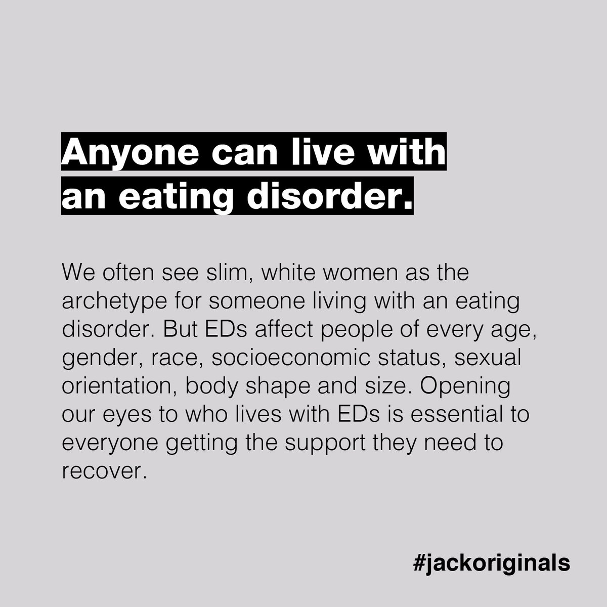 jackdotorg's tweet image. Today is the start of Eating Disorder Awareness Week in Canada.

Let’s set some things straight about what eating disorders are, and what they’re not. 

#EDAW2023