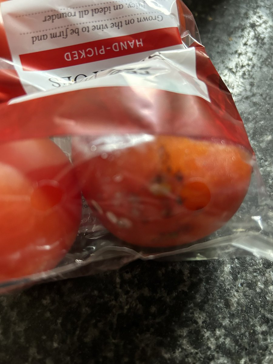 Going through my <a href="/Tesco/">Tesco</a> order to find a rotten tomato 😔