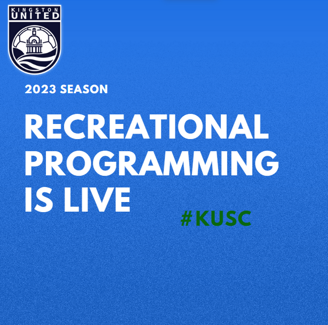 KingstonUnited's tweet photo. 2023 Recreational program information is now available! Please visit https://t.co/B4kzJGujgK https://t.co/vPp9F2h7au