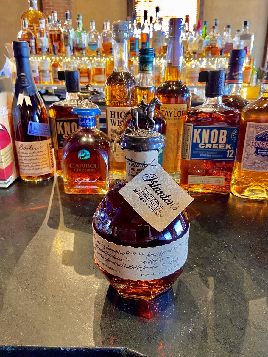 Attention whiskey enthusiasts! We’re very proud of our 100+ bottle collection, and occasionally we come across some rarities that we’d like to share!

Whiskey Wednesday’s offering this week is a classic: the legendary Blanton’s small batch bourbon. See you soon!