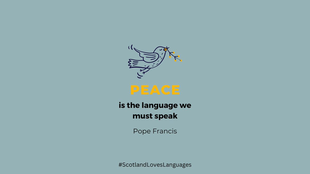 Languages Week Scotland 2023 aims to celebrate how languages – spoken and signed – equip us as individuals and as a society to contribute to a peaceful world.

Join in the conversation at #ScotlandLovesLanguages