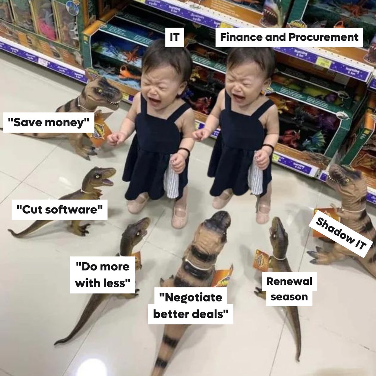 Finance and IT professionals, do you feel this one? 🦖