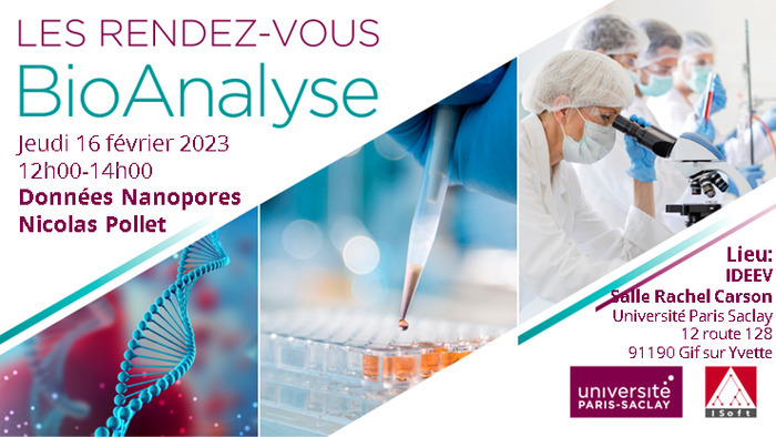 ISoft_AI's tweet photo. 📅 Jeudi 16 février venez au #RendezVousBioAnalyseParisSaclay échanger 💬 et écouter Nicolas Pollet autour des promesses des données #Nanopores.
#ISoft @UnivParisSaclay #bioanalyse #recherche #échange #Science
👉 Infos et inscription https://t.co/Rnljey1l9s https://t.co/OpVP23pYn0