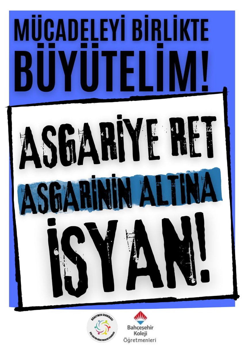 #BahçeşehirKolejindeAsgariyeİsyan 

Tatil mi yaptık biz ?
#tabanmaashakkimiz 
@ogretmensendika @tcmeb