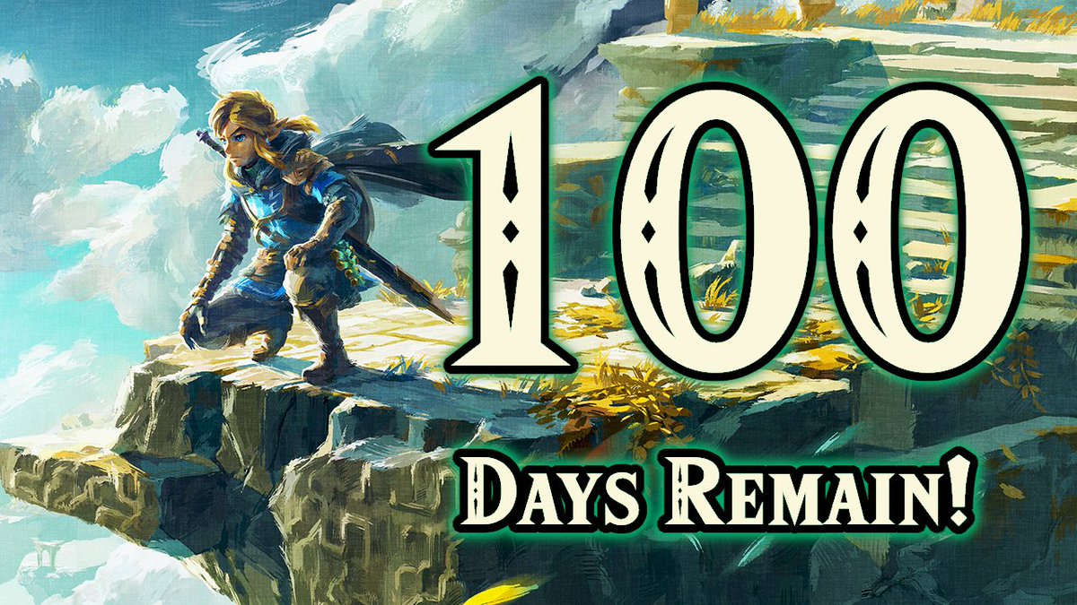 There are only 100 more days until the release of The Legend of Zelda: Tears of the Kingdom!