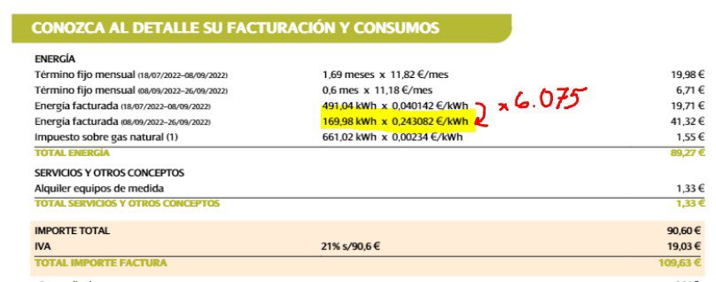 RPapeda's tweet photo. @iberdrola @TuIberdrola Así es como timáis a vuestros clientes? Subida x6 de la factura del gas sin comunicar al cliente? https://t.co/7Cm2glcBns