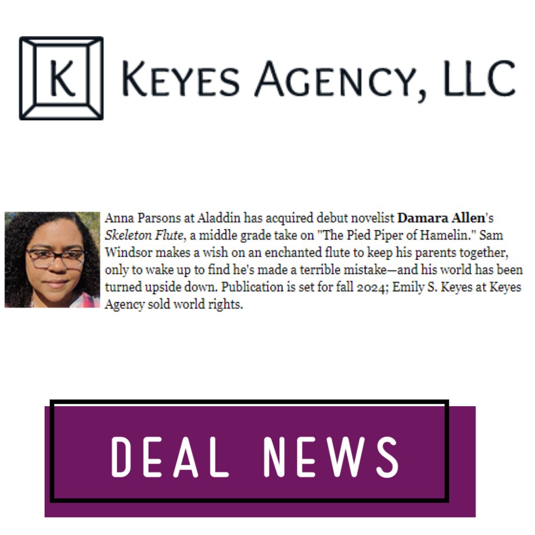 esc_key's tweet photo. In case you missed it, @dsallenwrites had her first deal announcement yesterday. Congratulations to her and also @SimonKIDS. https://t.co/O5rpX7cTVr