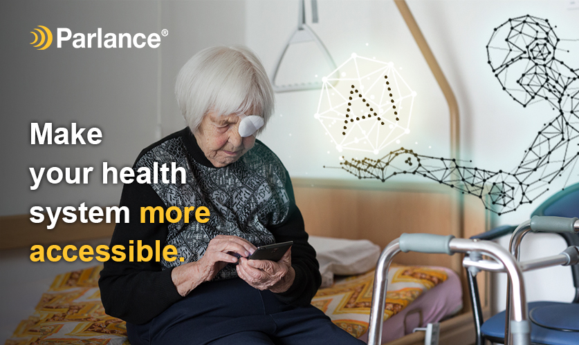 parlancecorp's tweet photo. Health systems and hospitals are investing in portals and chatbots, but some populations are more likely to use the phone. Health systems must modernize while keeping care accessible for people that need it. #IVR #IVA #ConversationalAI #speechrecognition #patientexperience https://t.co/G7QF6MFmoR