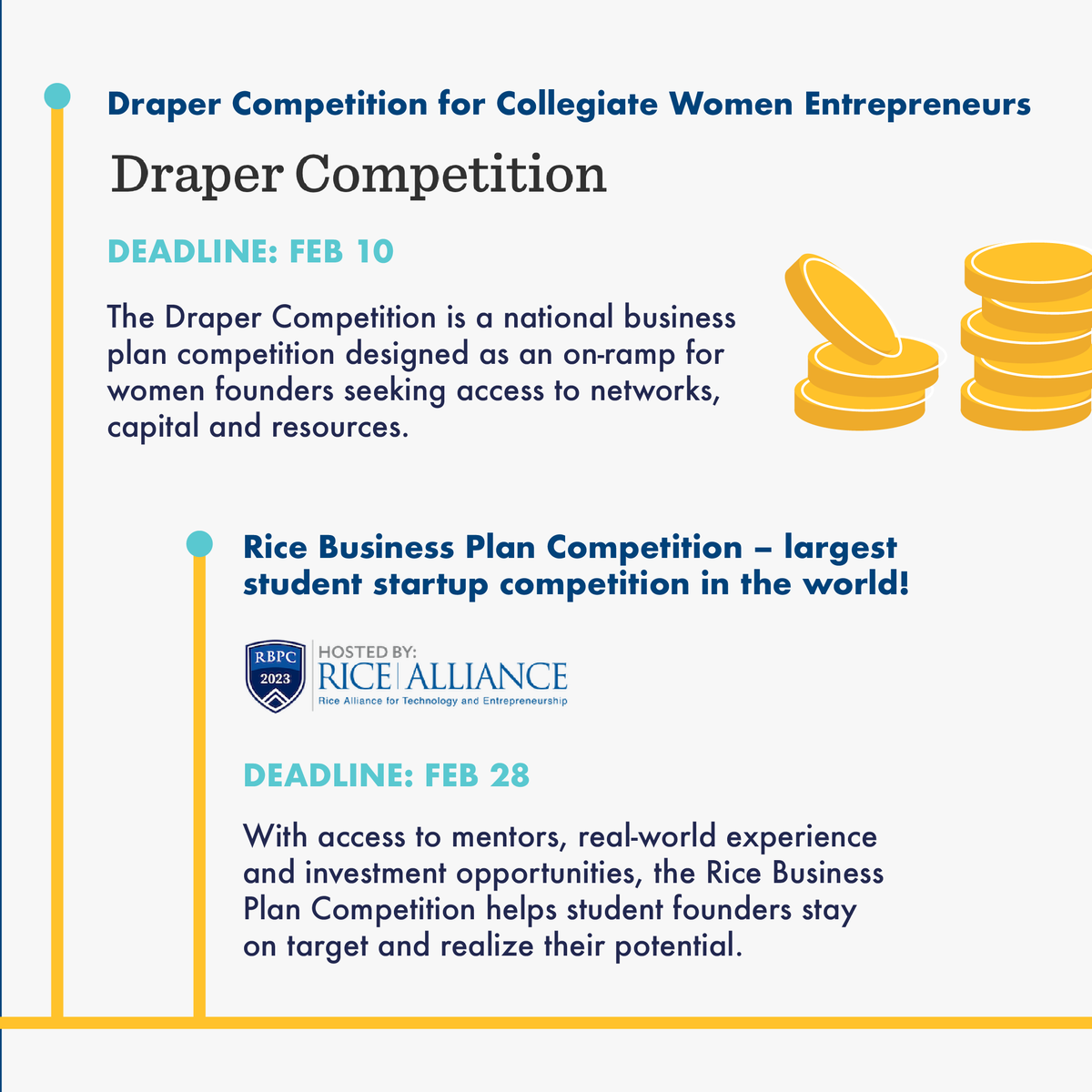 TheCloseSchool's tweet photo. The Close School maintains a list of opportunities for external funding for Drexel entrepreneurs and startups.
Take advantage of these programs and the numerous entrepreneurship, mentorship, and funding resources at Close School!
#CloseSchool #DrexelDragon #Funding https://t.co/DSycrlXuYF