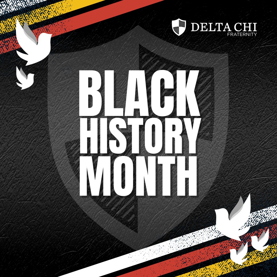 Since 1926, Black History has been celebrated every February to commemorate and bring awareness to the countless accomplishments, struggles, and contributions of the Black community in America and Canada. Visit deltachi.org/delta-chi-cele… to learn and celebrate Black history.