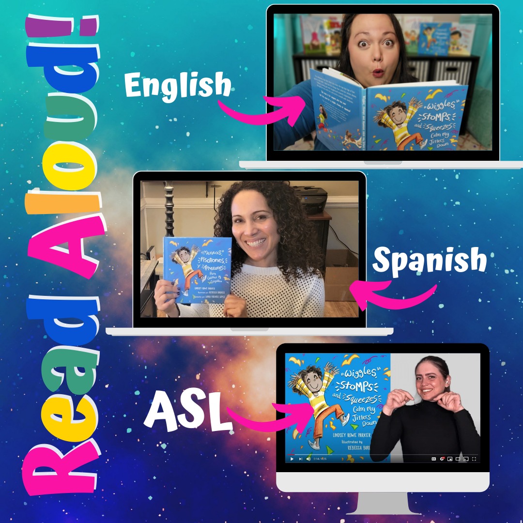 It's #WorldReadAloudDay! ⭐⭐⭐You can access the Read Aloud of Wiggles Stomps and Squeezes Calm My Jitters Down in ENGLISH, SPANISH and ASL here: ow.ly/klSU50HJs5K

#TheFutureIsInclusive #Neurodiversity  #sensorydifferences #sensoryprocessing  <a href="/litworldsays/">LitWorld</a> <a href="/Scholastic/">Scholastic</a>