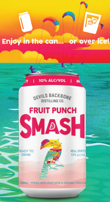 NKSDistributors's tweet image. We're sure this is exactly what you needed this week....

Introducing Fruit Punch Smash from Devil's Backbone!

The flavor is in the name. Fruit baskets are boring. Fruit Punch with Vodka? Now that's a smash. 
🍍🍊🍎🥭
#Readytodrink #Devilsbackbone  @dbbrewingco