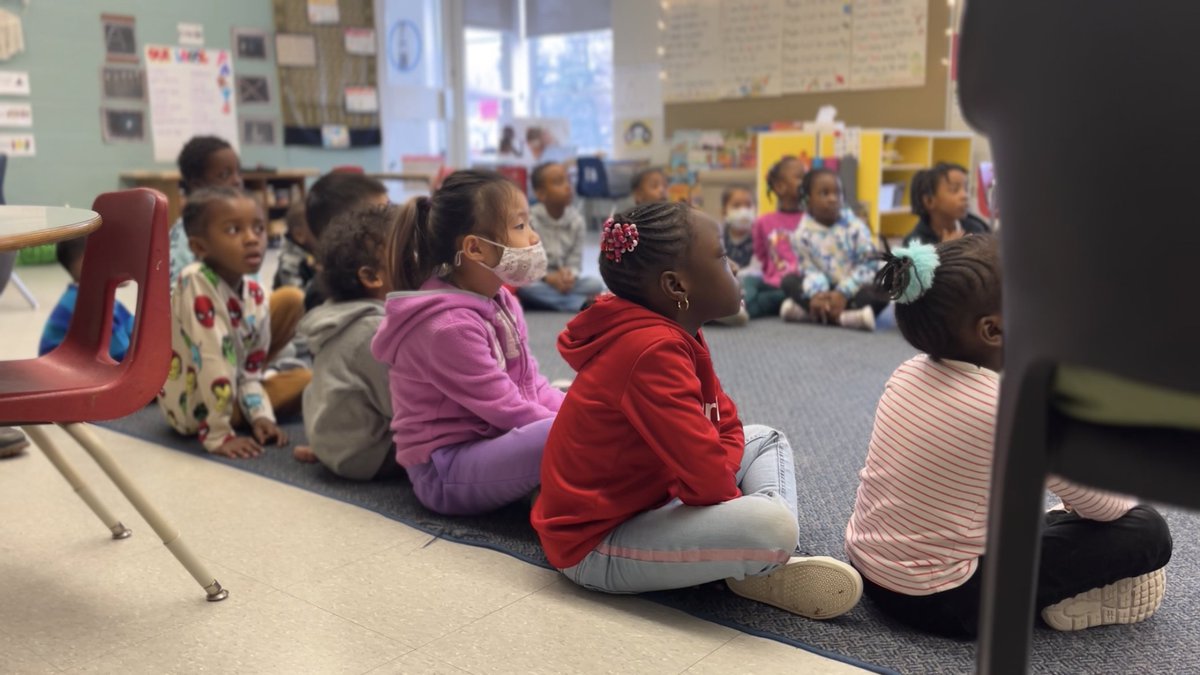 Time for a read-aloud! Today, we are reading “Opposites Abstract” by Mo Willems and learning many BIG words! #KinderTDSB