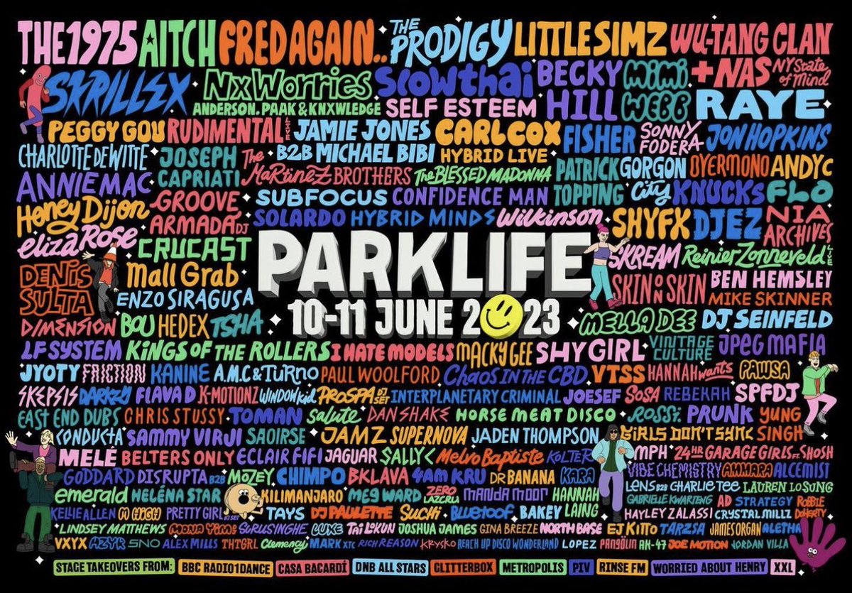 PARKLIFE 2023 

tix: parklife.uk.com
