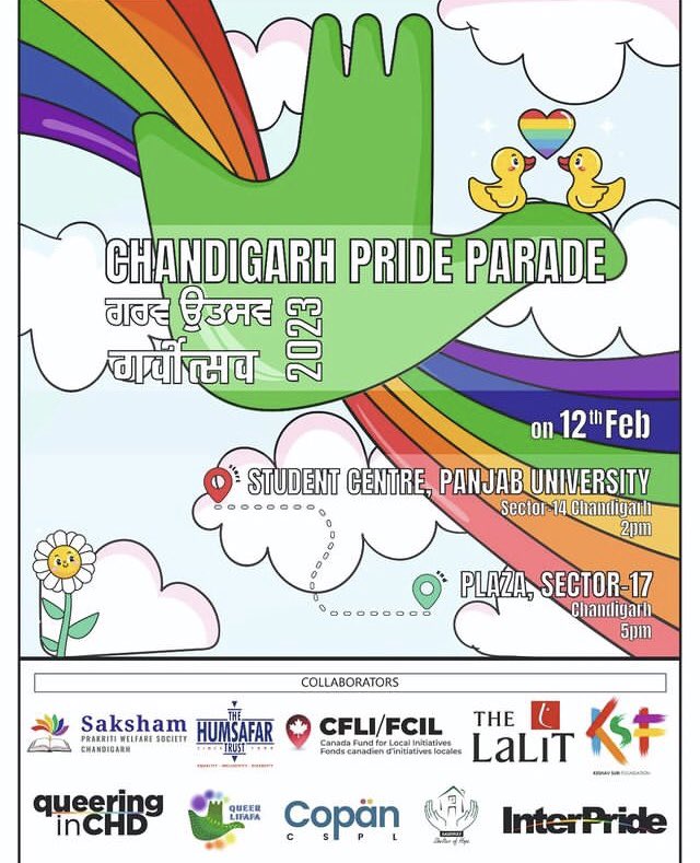 Please participate and share. Pride in chandigarh is going to be held on 12th February,2023 🙏🏻🌈🌈 @prideinglos @LancasterPride @NorwichPride @exmouthpride @Durham_Pride @northernprideuk @TransPrideSW @UKPrideNetwork @Spectra_London @PrideProgress @BiPrideUK @swanseapride