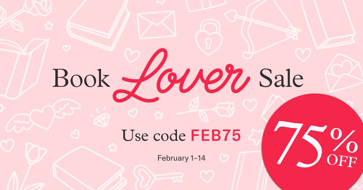 75% off select titles starts now! Head to our website to shop our Book Lover Sale now through February 14th (open worldwide). Select titles and editions have been marked down with code FEB75 at checkout. hubs.ly/Q01zTRtN0 What's the first book you put into your cart?