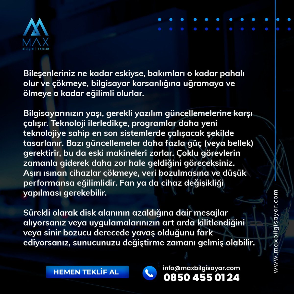 🔵Şirketinizin teknolojisinin risk altında olduğunu gösteren işaretler. 

#yazılımçözümleri #yazılım #şirketyazılımı #riskanalysis #riskanalizi #bilgiteknolojileri #bilgisayar #güvenlikyazılımı #software #sibergüvenlik #ofisyazılımı #edönüşüm #ağgüvenliği #verigüvenliği