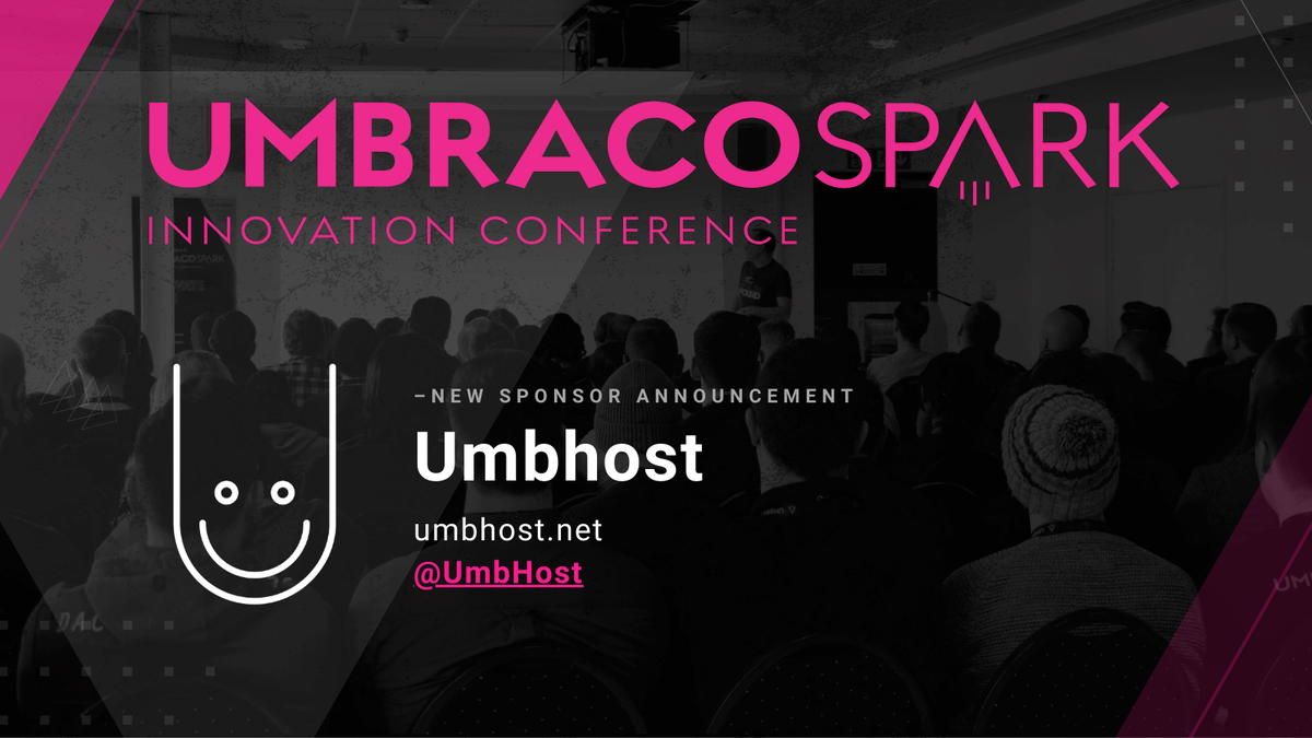 umbracospark's tweet photo. π’ New sponsor announcement π’
If this doesn't put a smile on your face then nothing will π Say hello to @UmbHost who's joining our team of sponsors this year @umbracospark!
#umbraco #umbracospark #developer #innovation #bristol #mshed https://t.co/lvb6muMwpb