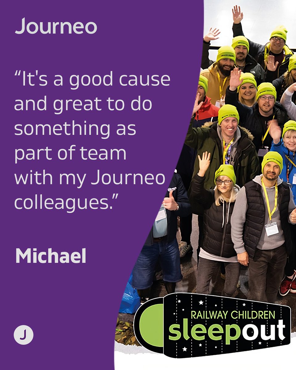 Just over a week to go until the <a href="/RailwayChildren/">Railway Children</a>'s  #BigStationSleepout! Here's why some of the Journeo team are getting involved. If you can, please consider supporting them and the #charity: railwaychildren.enthuse.com/pf/team-journeo

#Fundraising #RailwayFamily