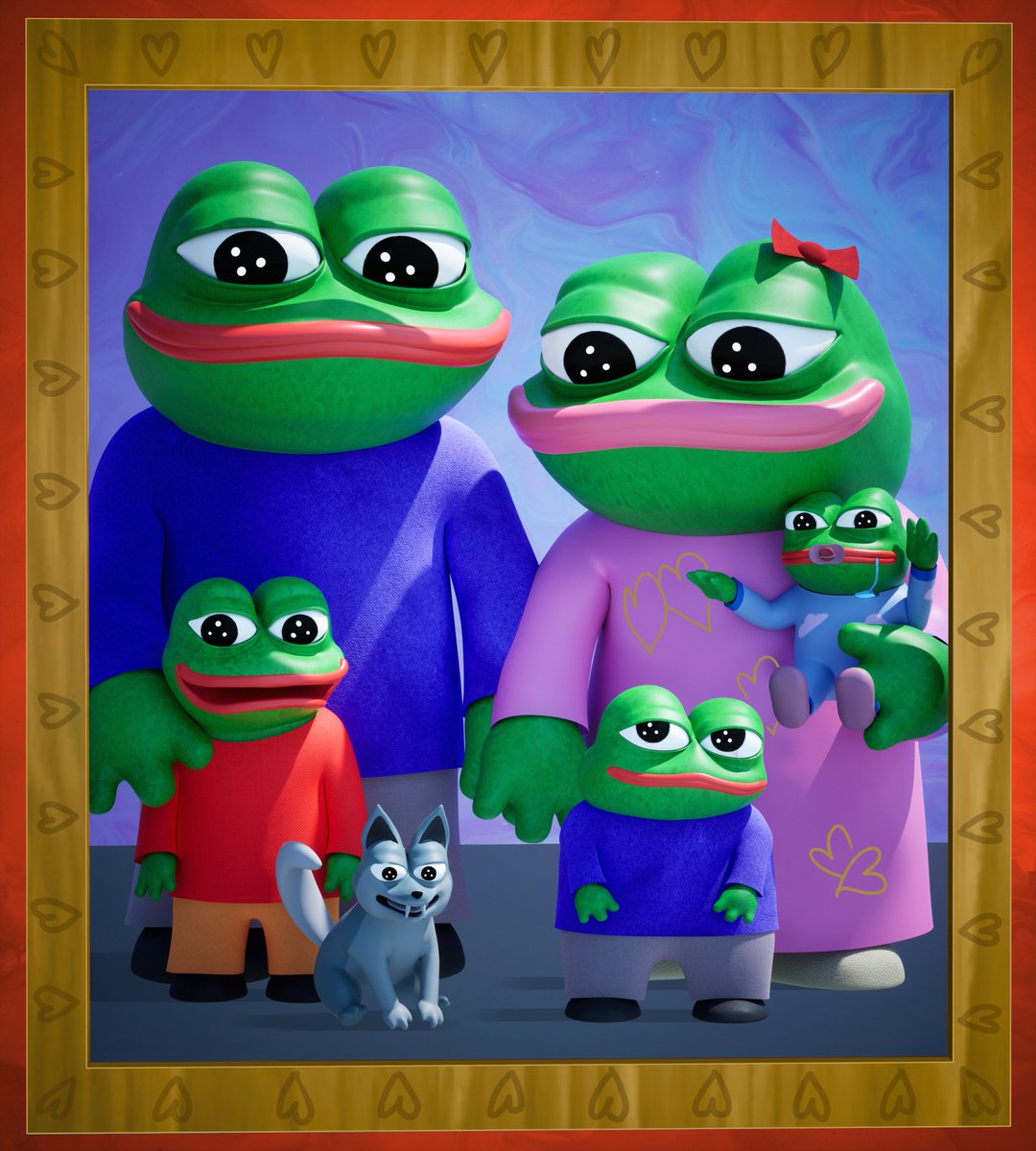 Pepe Family by <a href="/TrystanNFT/">Trystan</a> 💕