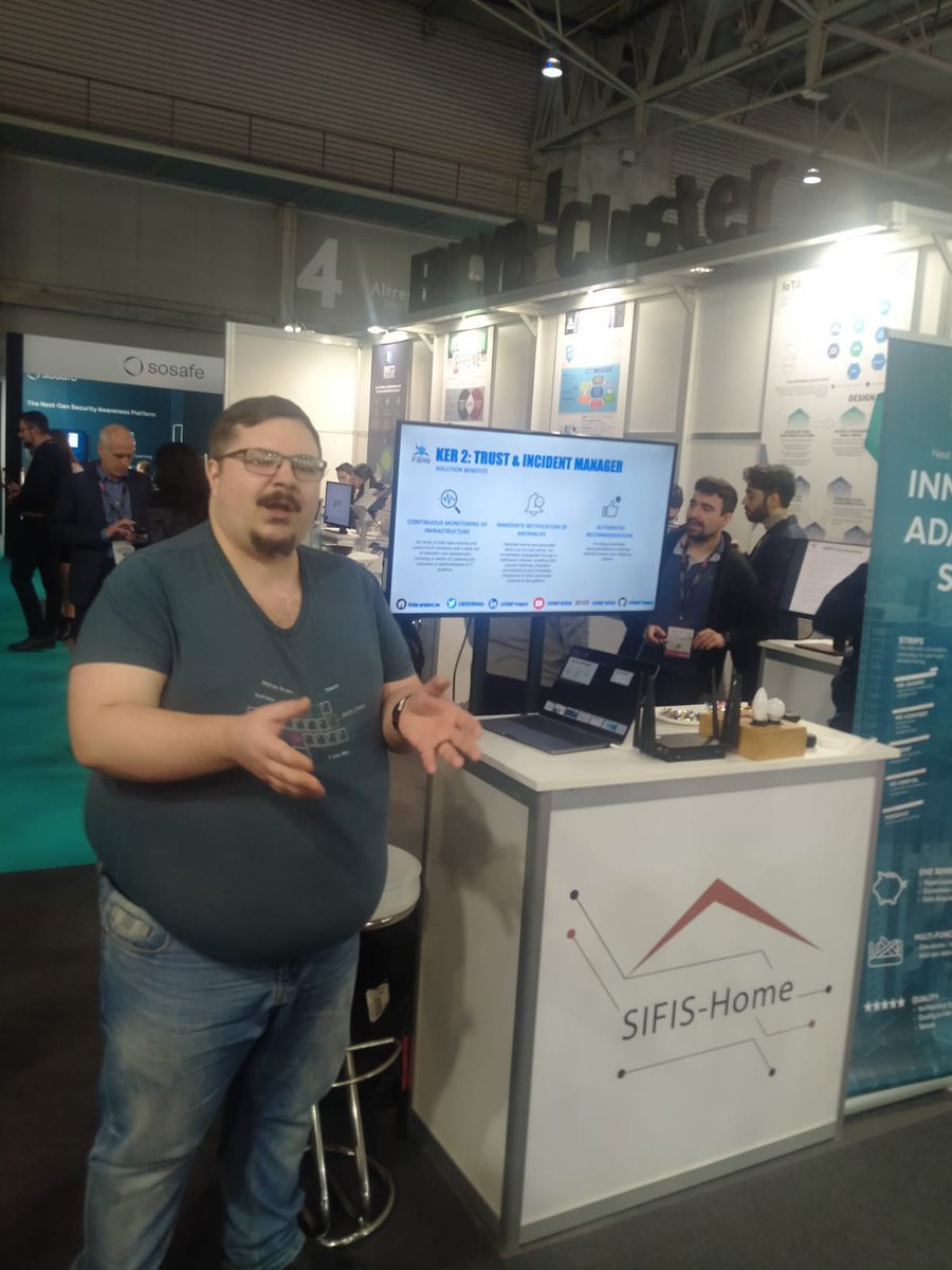 H2020Fishy's tweet image. Jan Antic from @xlab_si presenting the Trust Incident Manager of @H2020Fishy in the @BcnCyberCon 
#cybersecurity #anomaly_detection #continuous_monitoring, #automated_recommendations
