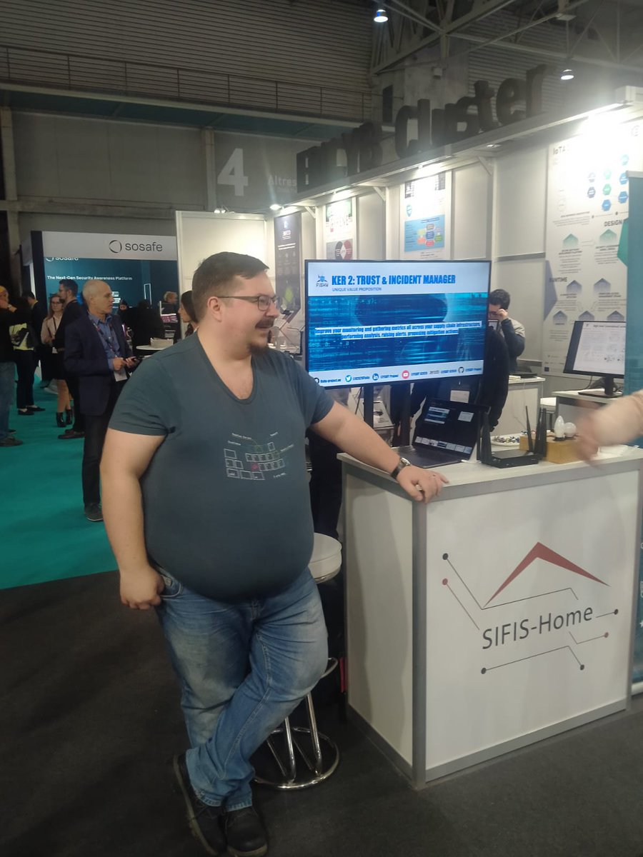 H2020Fishy's tweet image. Jan Antic from @xlab_si presenting the Trust Incident Manager of @H2020Fishy in the @BcnCyberCon 
#cybersecurity #anomaly_detection #continuous_monitoring, #automated_recommendations