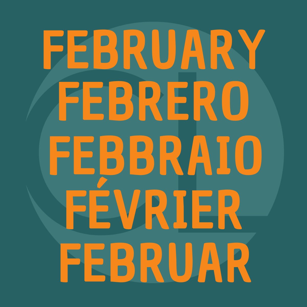 CityLingual's tweet photo. Happy February 1st!! 

Find out what February is in Spanish, Italian, French &amp; German👇

English - February 
Spanish - Febrero
Italian - Febbraio 
French - Février
German - Februar

#January #Languages #French #Spanish https://t.co/krsNh7RmIs